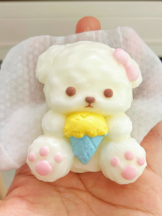 Handmade Silicone Ice Cream puppy Dog Stress Relief Squishy Toy