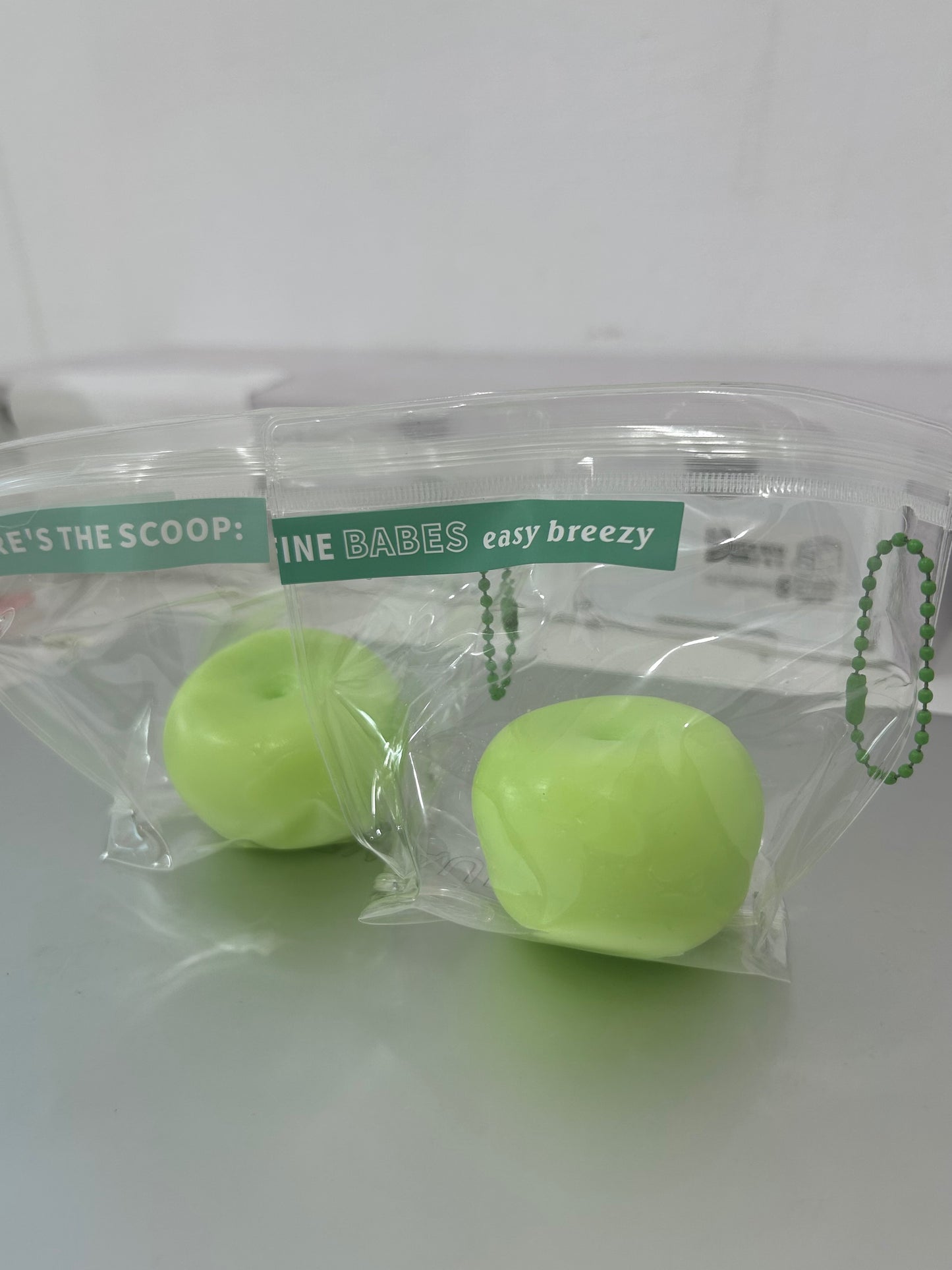 green apple Handmade Silicone  Stress Relief Squishy Toy