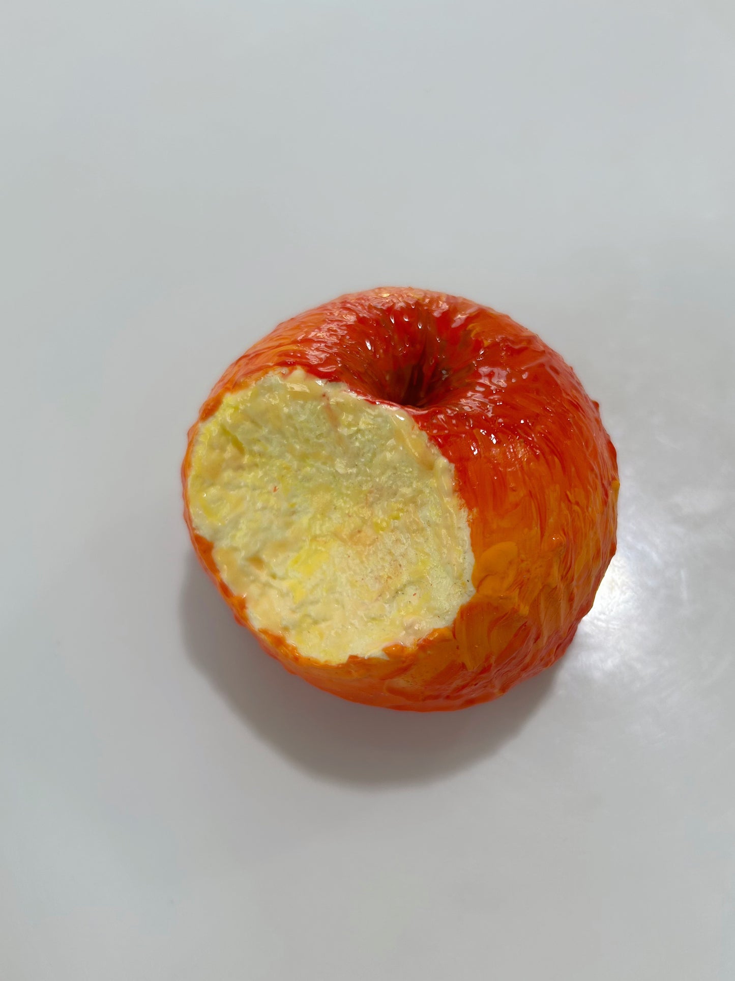 Oil painting texture of apple Handmade Silicone  Stress Relief Squishy Toy